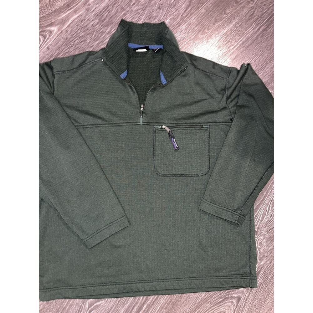VTG Patagonia USA Polartec Regulator Pullover Sweater Men L Military Green (T1